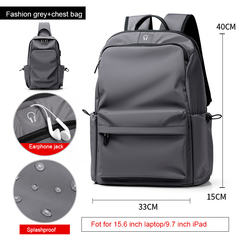 Grey chest bag