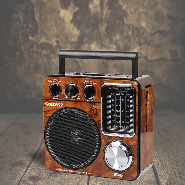 Title 2, Full Band Elderly Retro Radio Antique Desktop