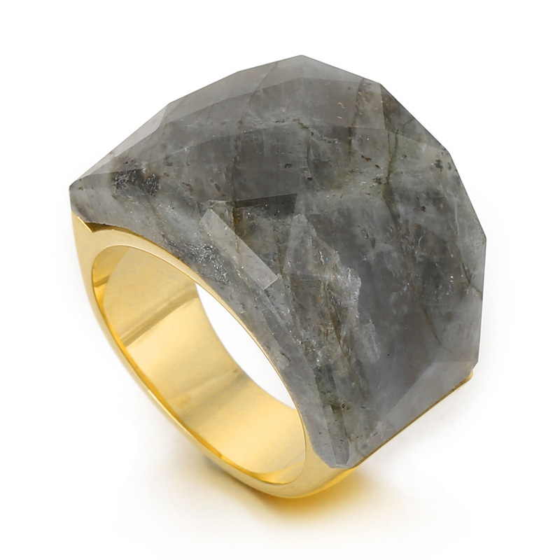 Women's Fashion Natural Stone Ring — foto 5