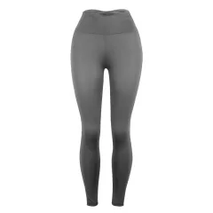 Ladies Slim Butt Lift Solid Colour Yoga Pants Leggings - Grey - View 1