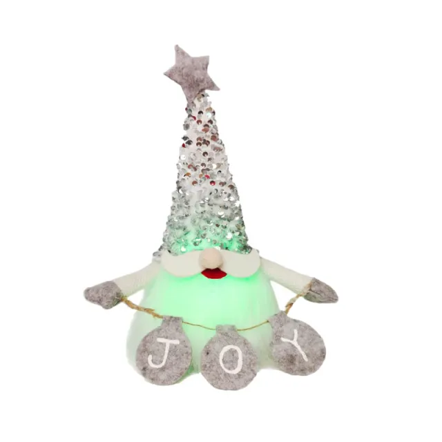 Christmas Faceless Doll Universal Belt Lamp With Music Sequins Hat Ornaments Silver - Shop at LoveMi