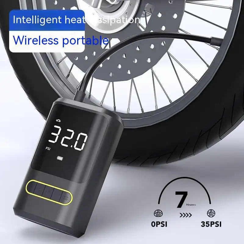 Handheld Wireless Charging Digital Display Vehicle Air Pump