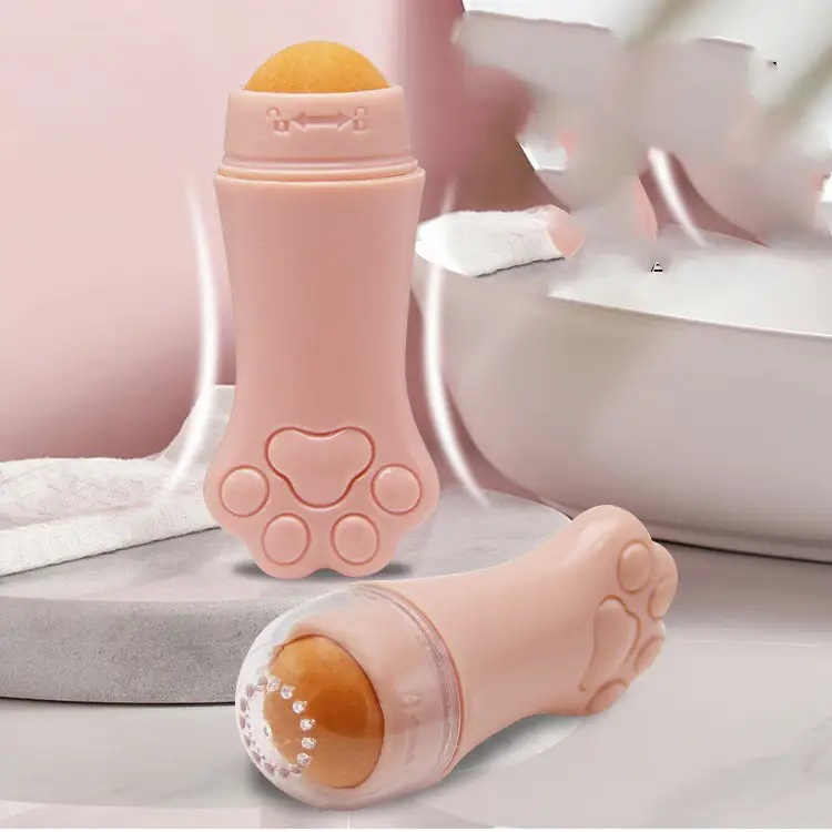 Cat's Paw Volcanic Rock Ball Facial Massage Pore Cleaning Oil-removing Stick