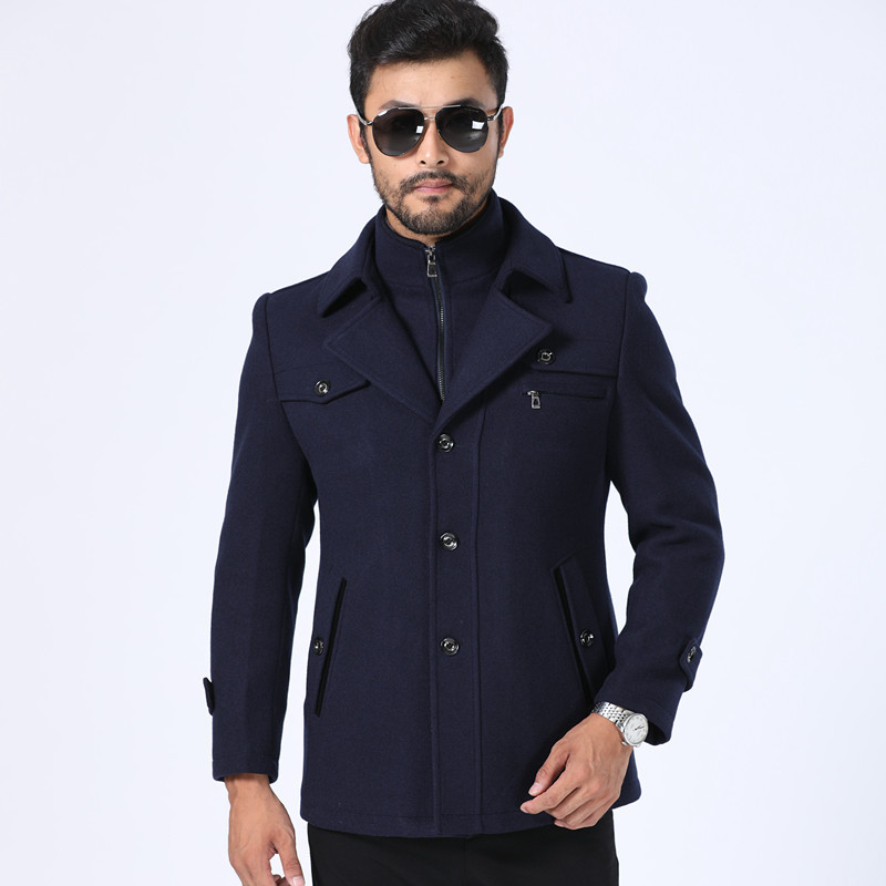 Title 4, Nouveau manteau épais en laine pour homme. Chau...