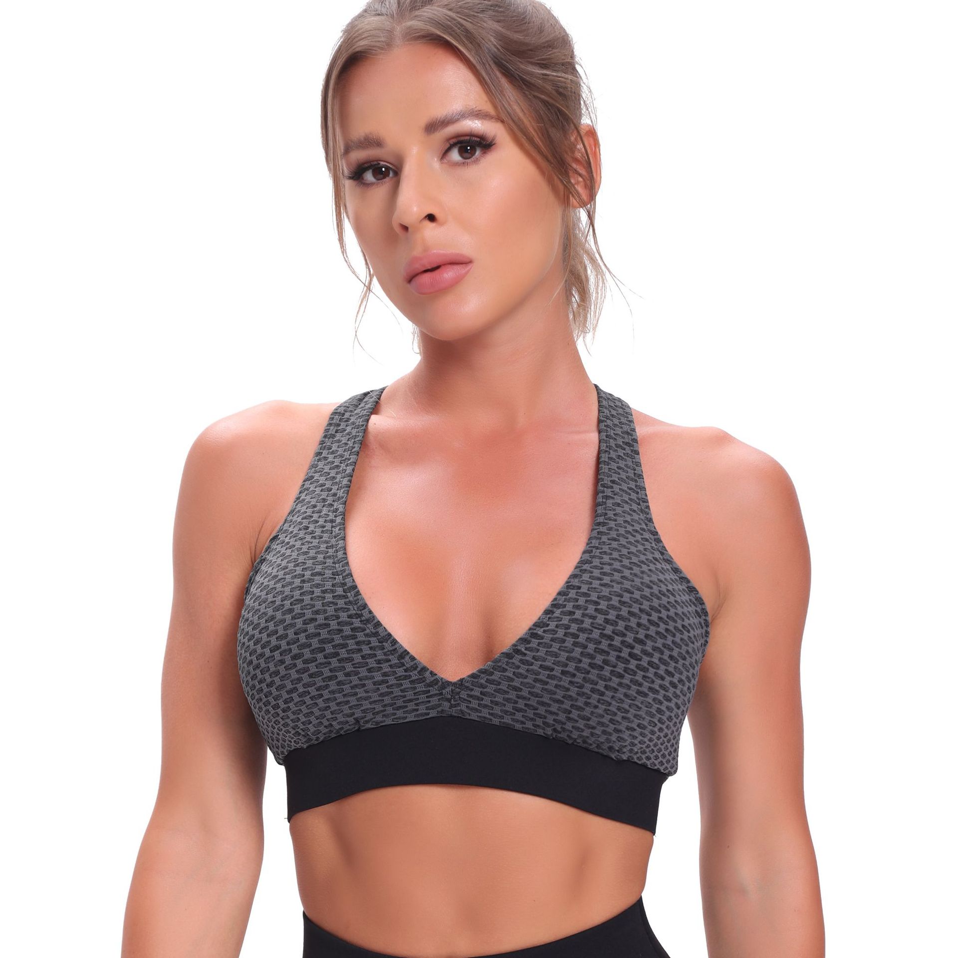 Title 6, Casual Fitness Thick Jacquard Honeycomb Bubble ...