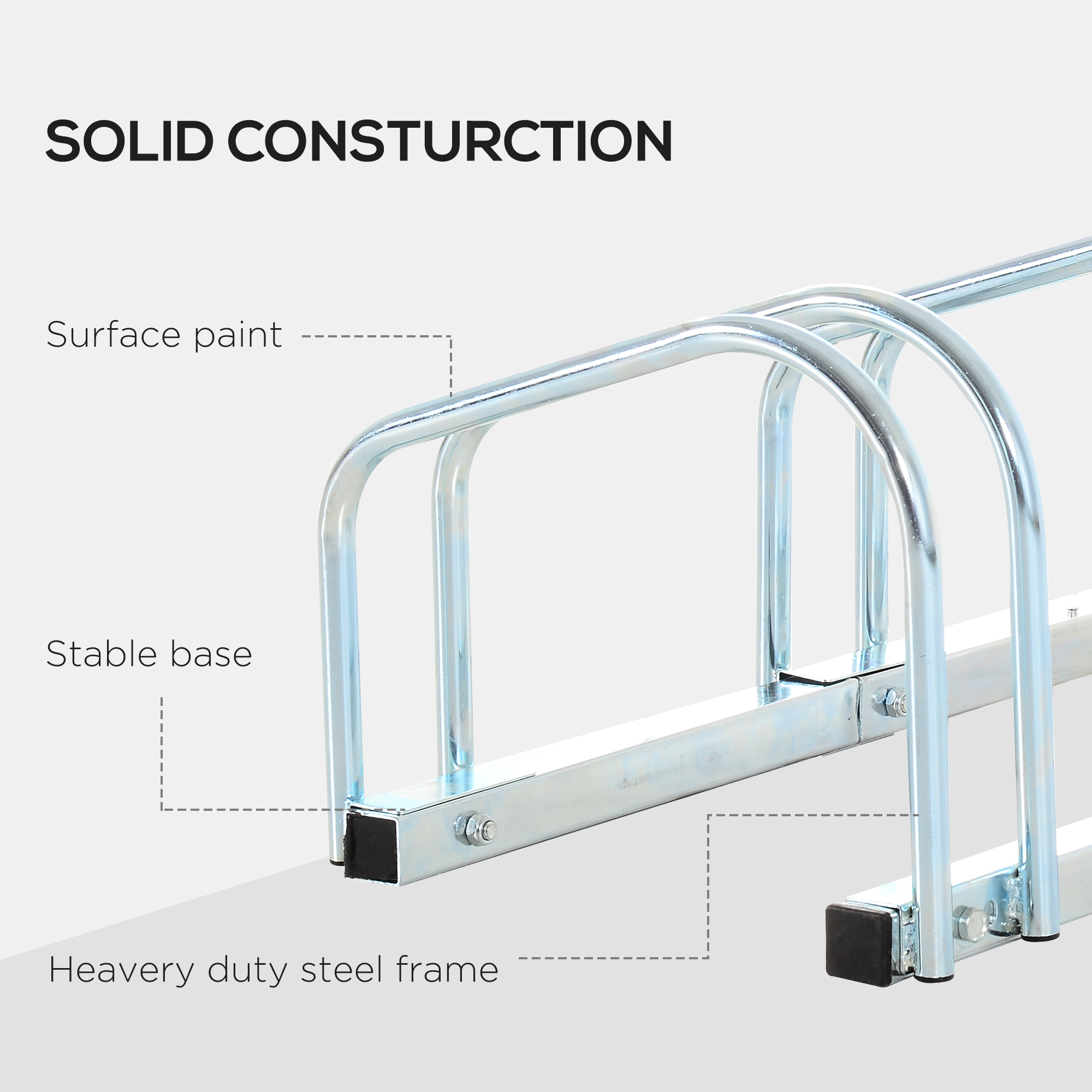 Bicycle Rack Parking Floor Or Wall Mounted Storage Locking 179L X 33W X 27H 6 — image 8