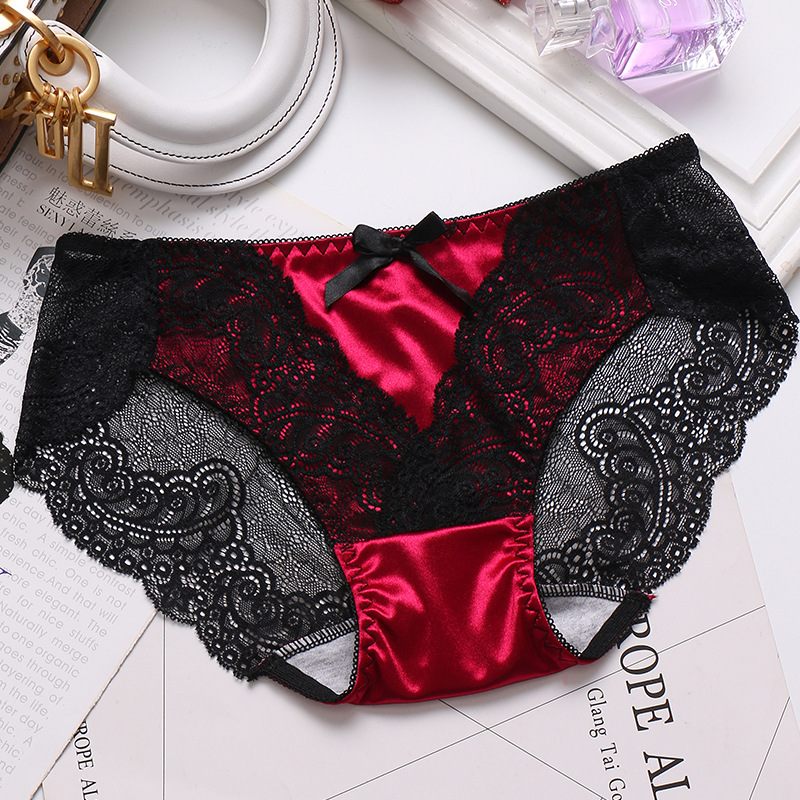 Title 2, Hollow Transparent Lace Sexy Mid-waist Seamless...