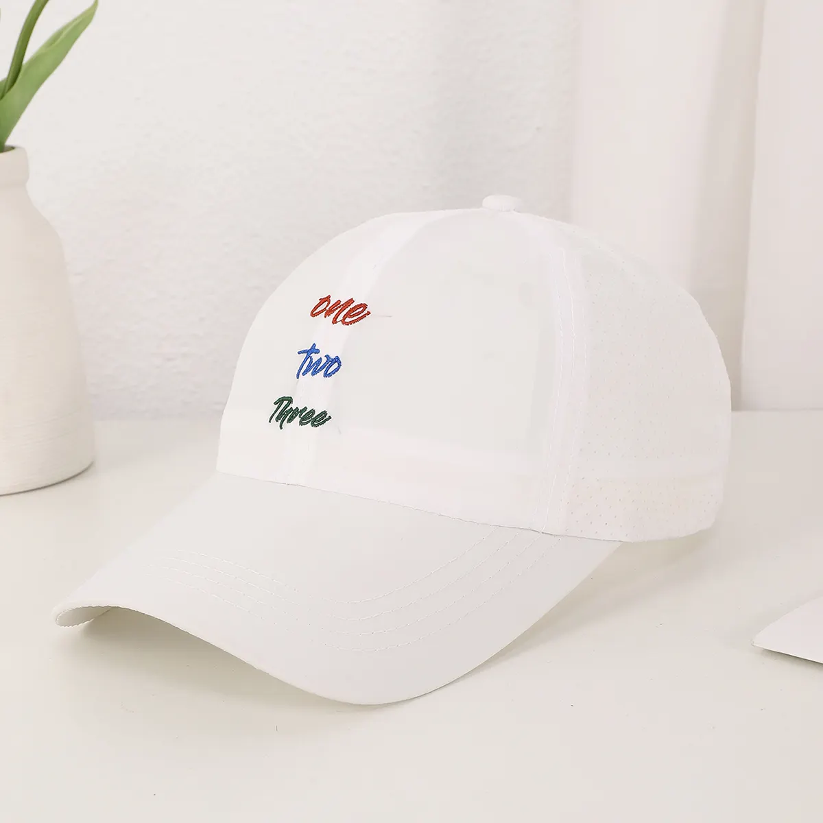 Men's Solid-color Embroidered Letter Baseball Cap Quick-drying