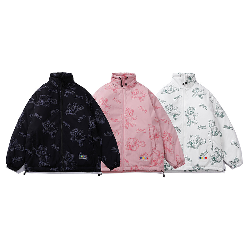 Men And Women Couple's Vintage Work Jacket Cotton Coat