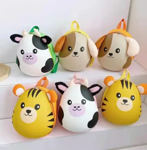 Cartoon Animal Eggshell Children's Small Schoolbag for Men