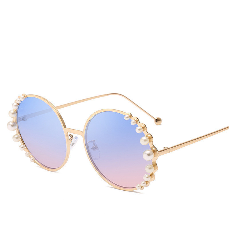 Title 3, Round frame pearl sunglasses ladies sunglasses