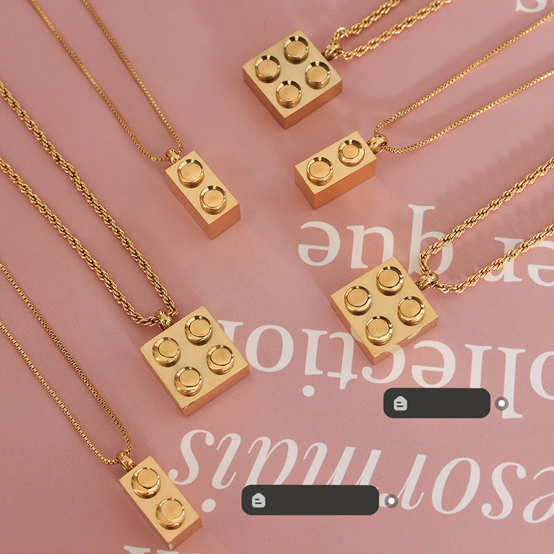 Fashion Square Pendant Necklace
