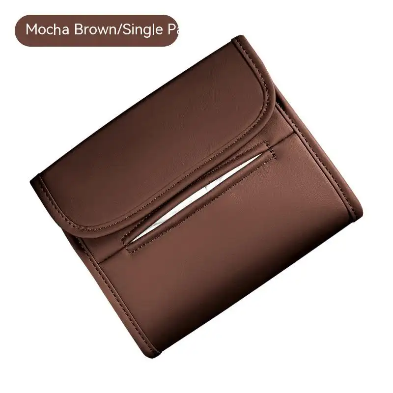 Sun Visor Armrest Box Hanging On Chair Back Leather Car Tissue