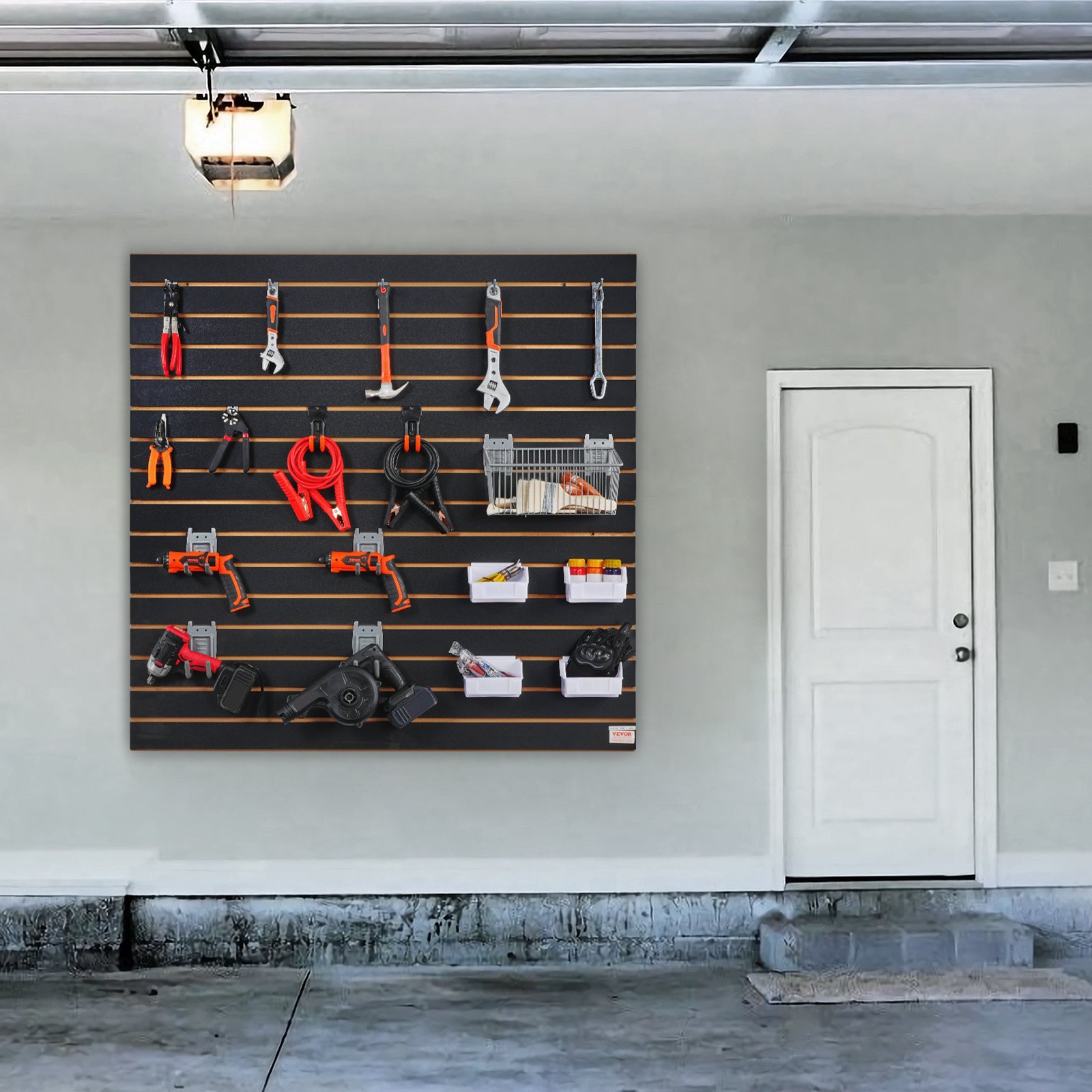 vevor slatwall panels 4 ft x 2 ft black garage wall panels heavy duty ga 2