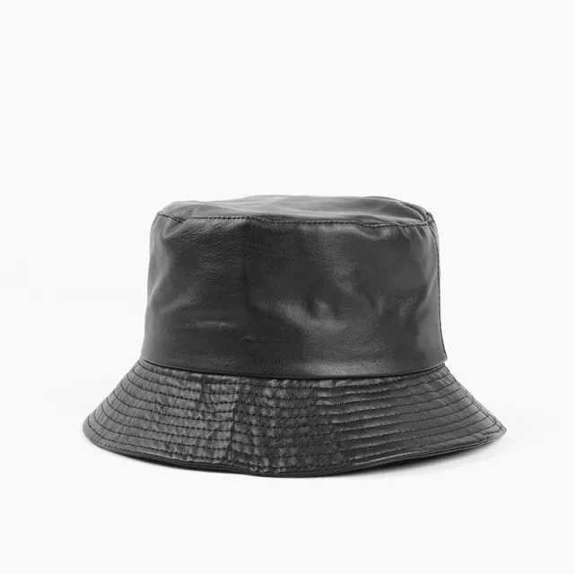 Men's And Women's Fashionable And Versatile Leather Hat Black - Shop at LoveMi