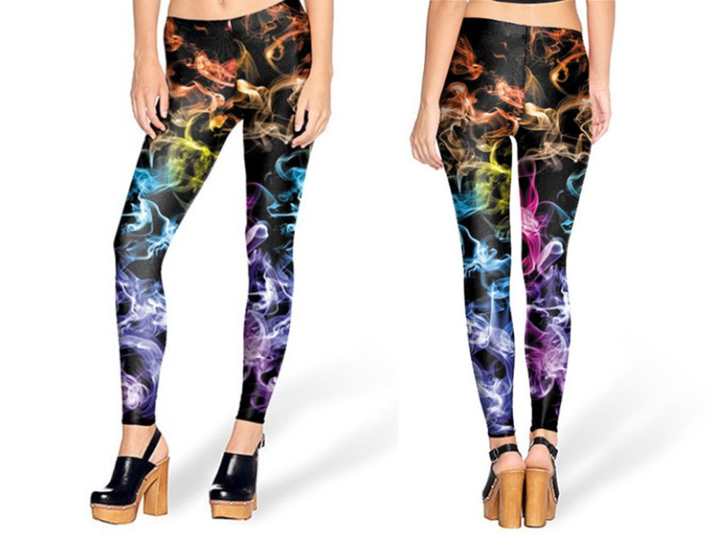 Title 3, Digital bedruckte Slim-Fit Leggings für Damen. ...