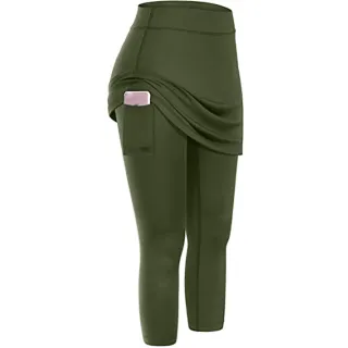 Women Leggings With Pockets Yoga Fitness Pants Sports Clothing - Green