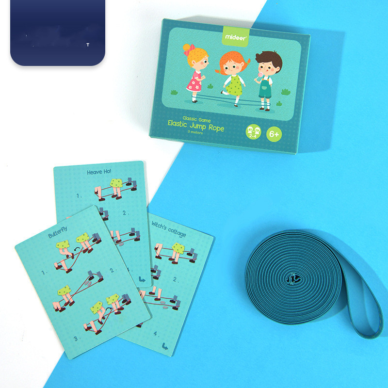 Corde à sauter élastique pour enfants — Jeu d'extérieur classique 4
