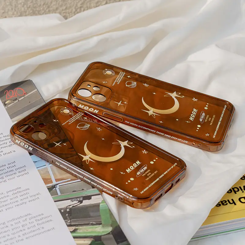 Moon Poster Mobile Phone Soft Transparent Protective Case