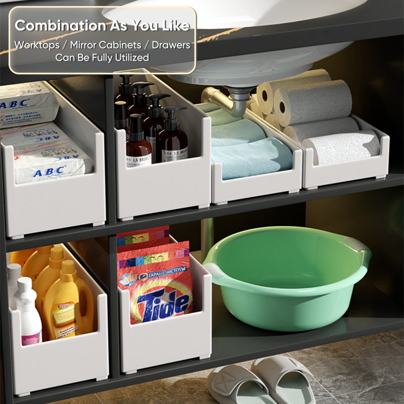 Title 4, Desktop Cosmetics Storage Box and Snack Basket,...