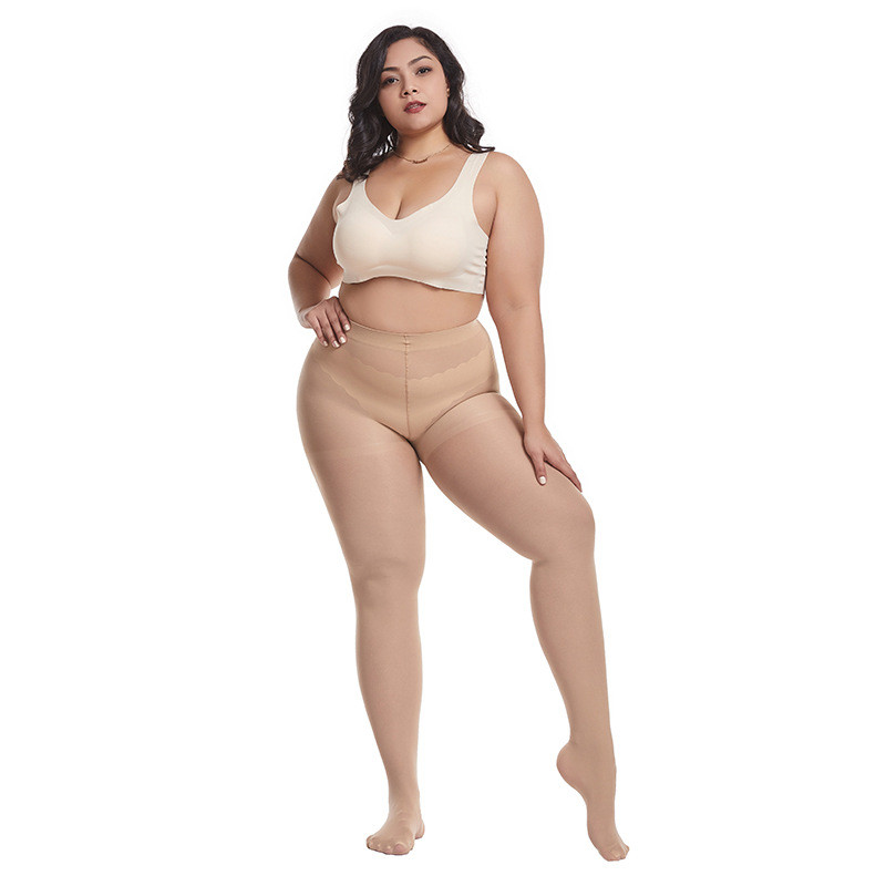 Women's Fashion Simple And Breathable Stretch Thin Super Plus Size Stockings - Image 1