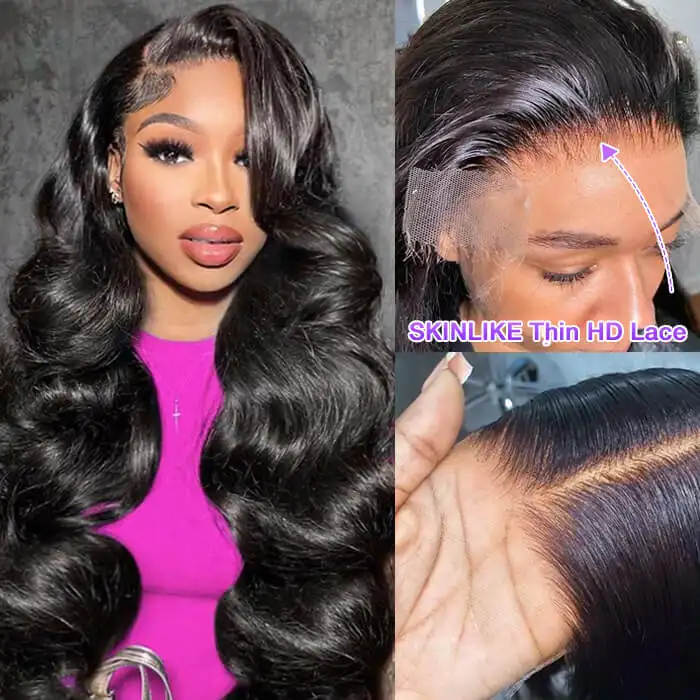 13x4 Lace Front Human Hair Wigs Natural