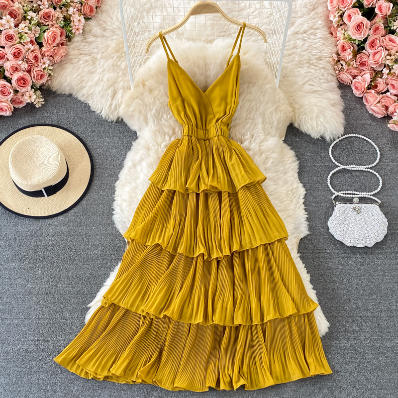 Rabbit Hair V-Neck Maxi Dress, picture 9 of 11