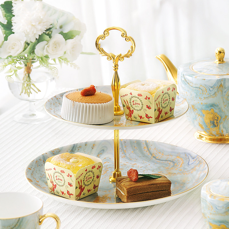 Cake Stand Snacks Dried Fruit Skewers Ceramic Fruit Plate