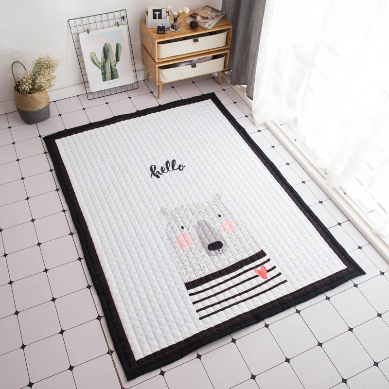 Autumn And Winter New Nordic Style Rectangular Baby Climbing Mat Game Mat Home Mat Picnic Mat Thickening