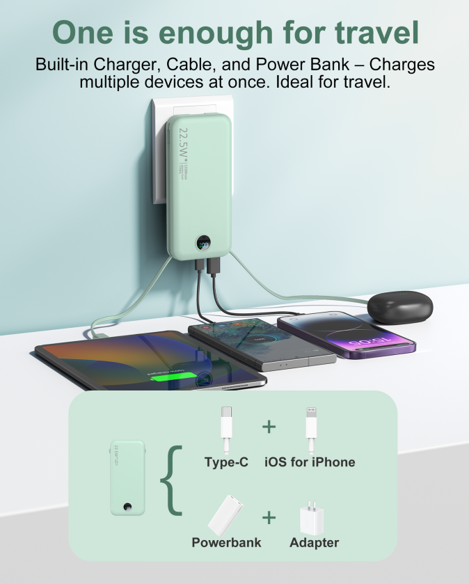 With AC Socket For Fast Charging, It Comes With A Dual-wire Digital Display Powe - Photo 12/13