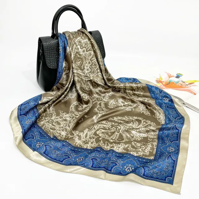 Spring And Autumn New 90cm Silk Scarf Silk Square 33Style - Shop at LoveMi