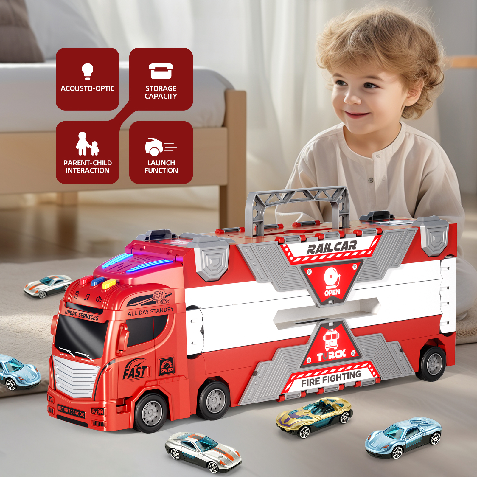 2026 Fire Truck Toys Car