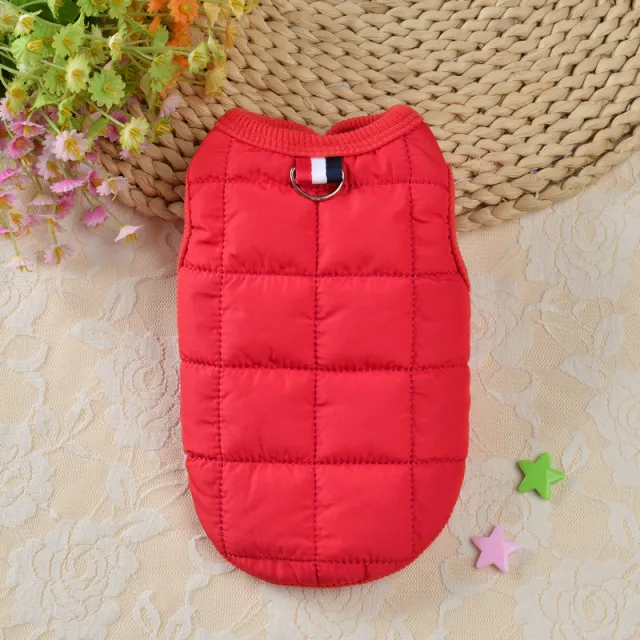 Pet Plaid Cotton Coat Teddy Bomei Red - Shop at LoveMi