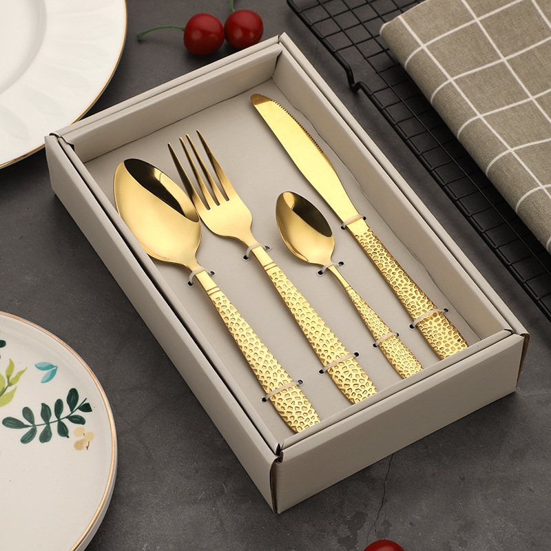 Title 5, Stainless Steel Cutlery Set Four-piece Titanium...