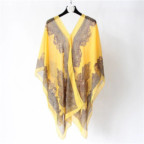 Fashionable Women's Multifunctional Printed Chiffon Shawl
