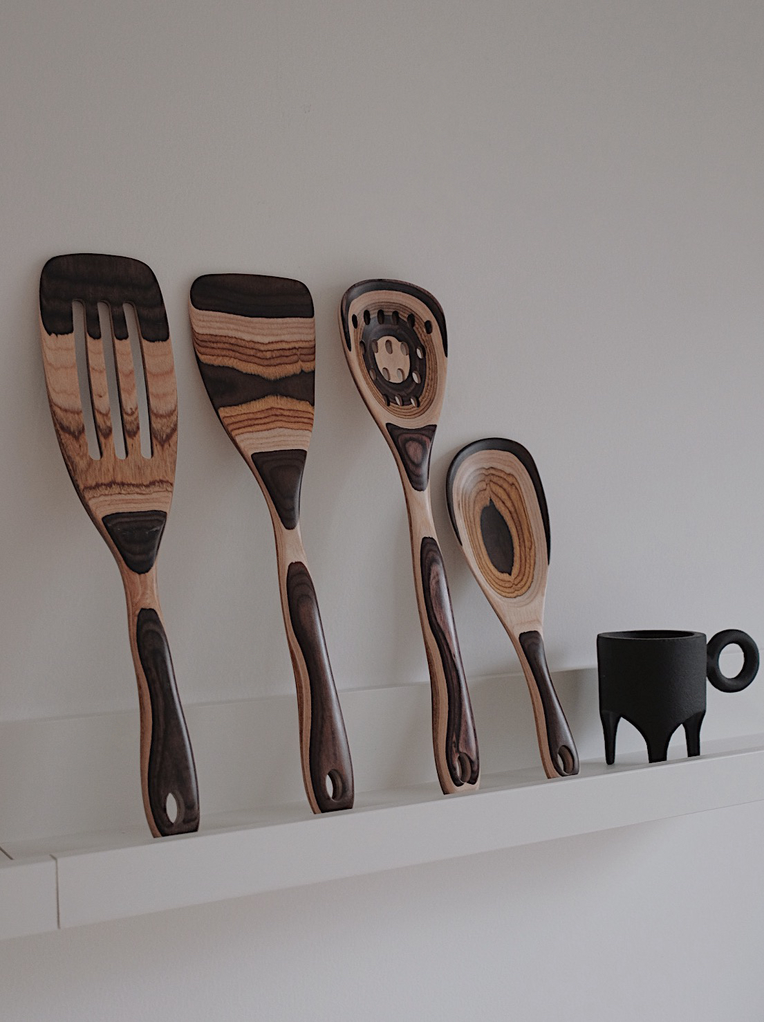 Title 7, Vintage Gradient Colored Wood Kitchen Wooden Sh...