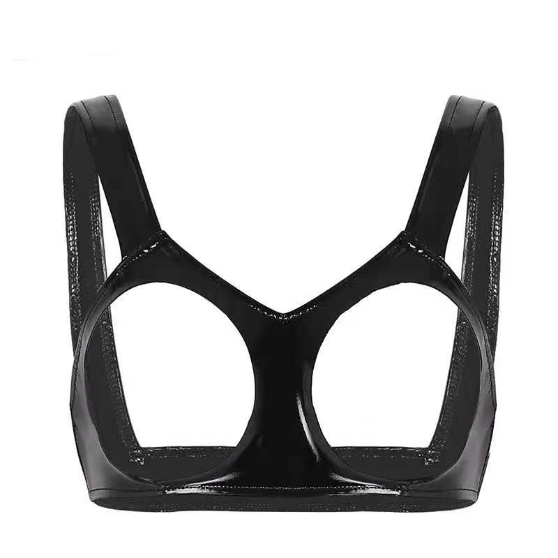 Odor free European And American High bright PVC Patent Leather Top Black - Shop at LoveMi