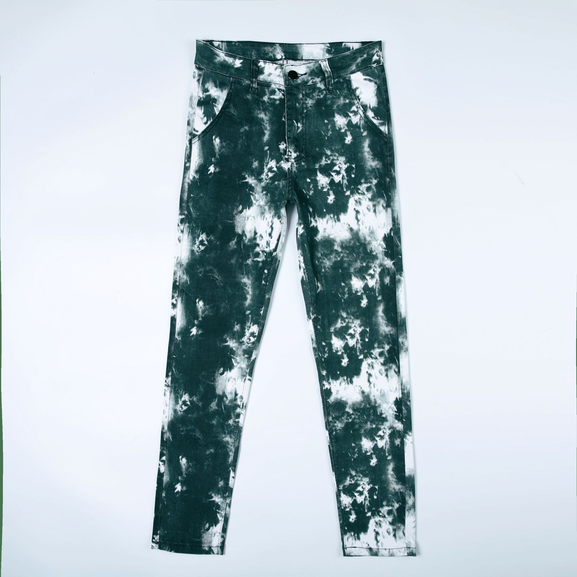 Title 10, Męskie jeansy Tie-dye Craft Small Straight. Uni...