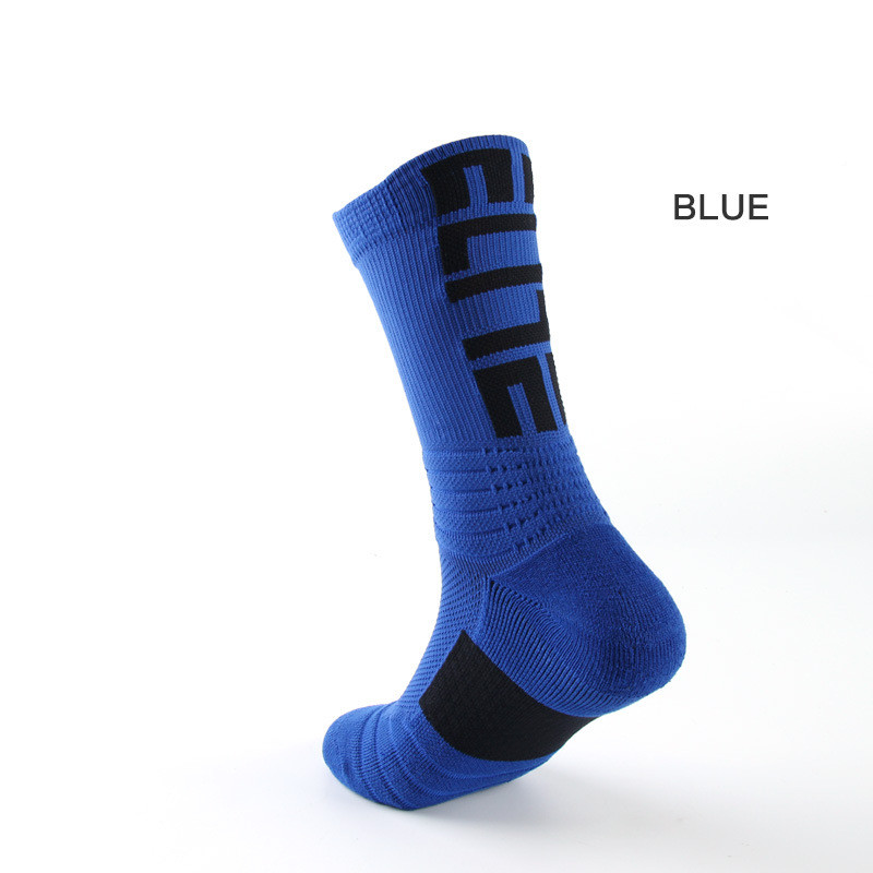 Men's Basketball Socks Letter High-top Thickening Moisture-absorbing Sports Tide Socks