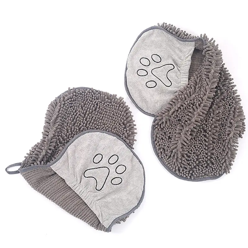 Pet Scrubbing Towel For Cats And Gloved