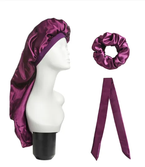 Dirty Braided Hair Care Long Tube Hat Turban Three piece Wide Brim Home Hat Spot Custom Style C - Shop at LoveMi