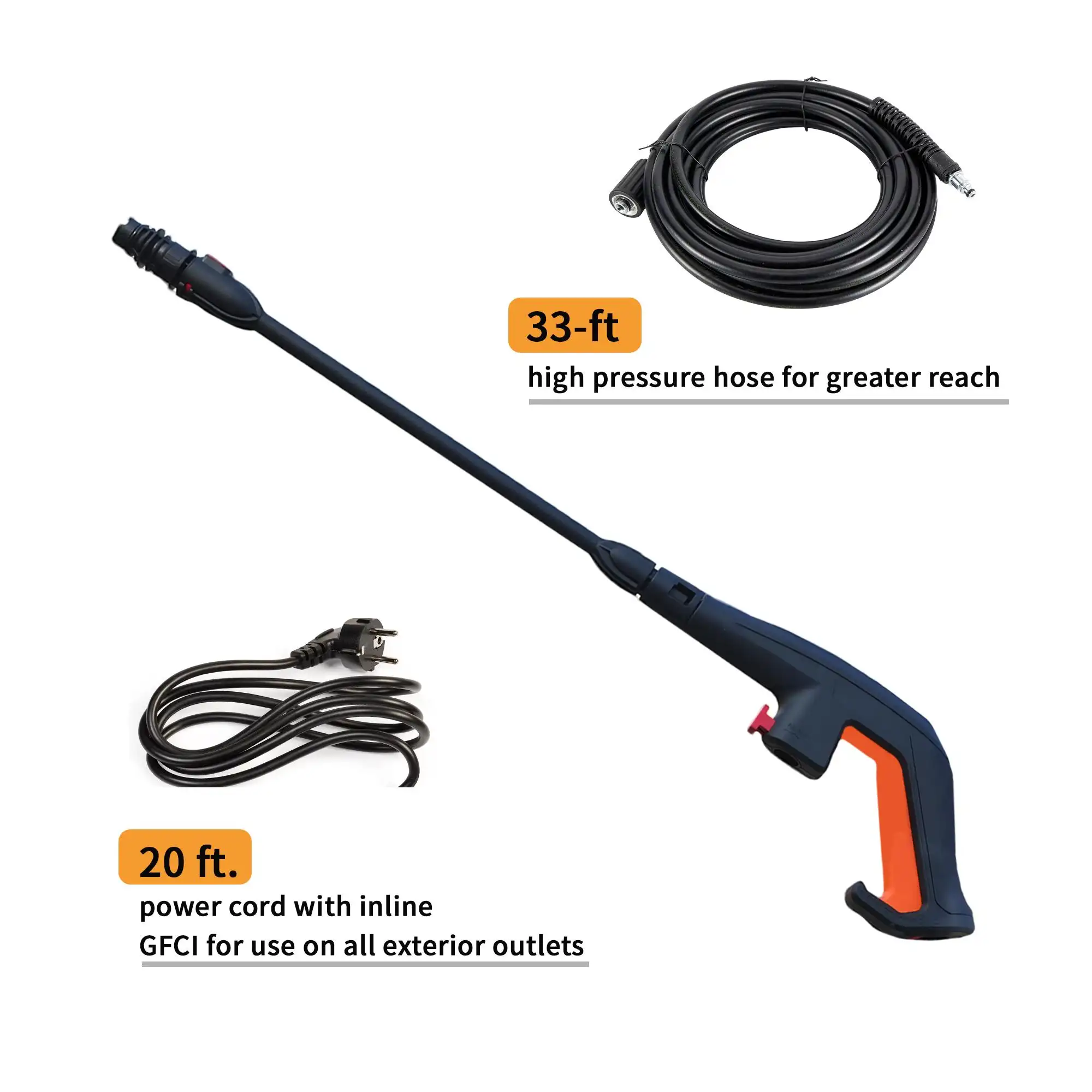 High-performance High-pressure Cleaner For Cars And Building Facades - Powerful Motor, Versatile Accessories, Environmentally Friendly Design