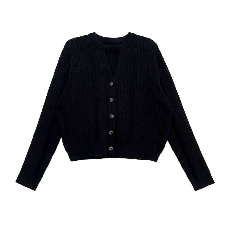 Title 3, Womens New Knitted Top Design Sense Sweater