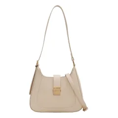 Women's Summer New Solid Colour Fashion Messenger Handbag - Beige - View 1