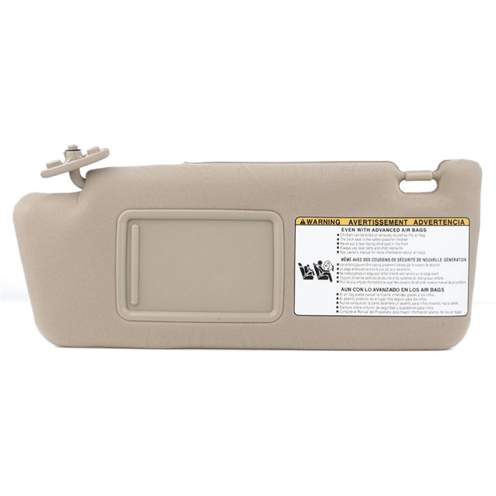 Drivers Left Side Car Sun Visor Tan Vinyl For 2005-2014 T Oyota Tacoma W-Mirror 5