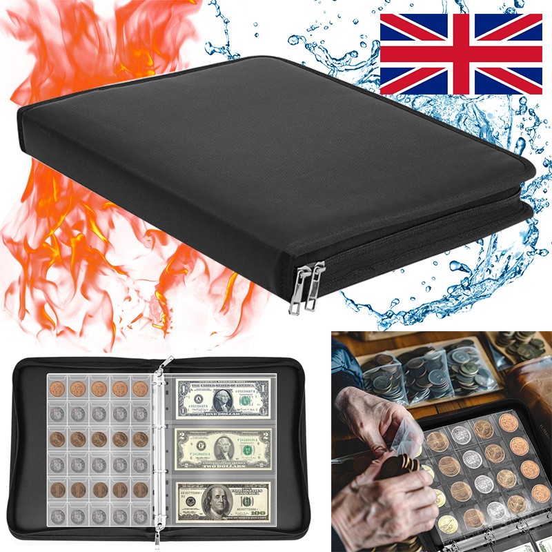 Album Coin Book Coins C Ollection Folder Holders Banknotes Pocket Collector