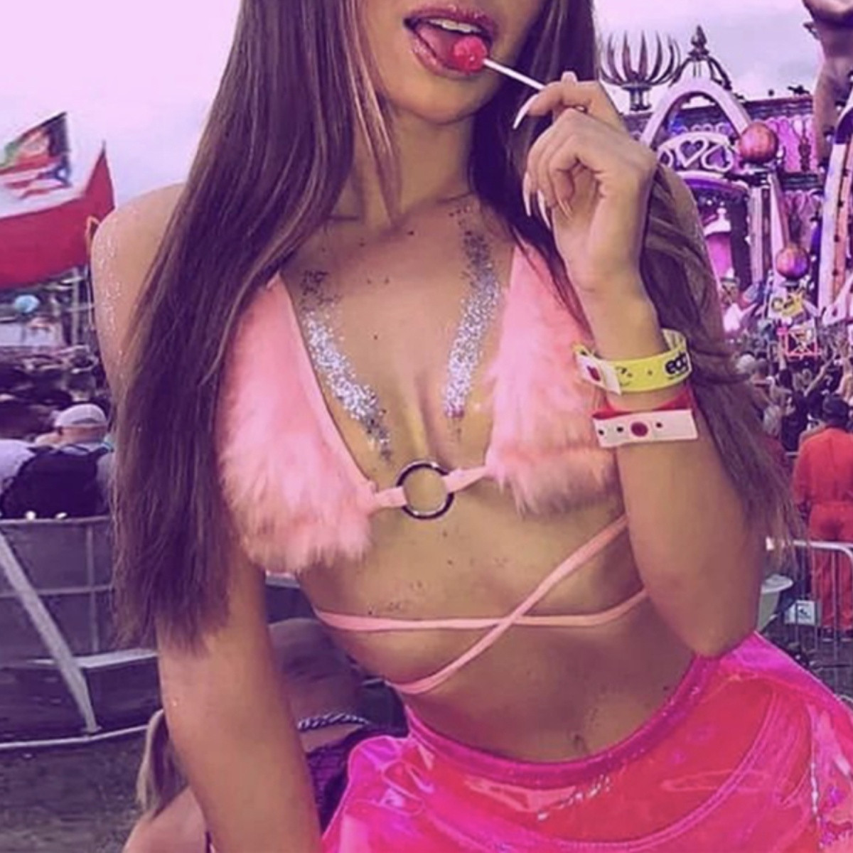 Hollow Bikini Ladies Strappy Tank Top