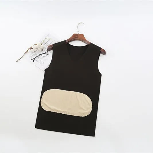 Non Marking Double Sided Vest Thickened Thermal Patch Black - Shop at LoveMi