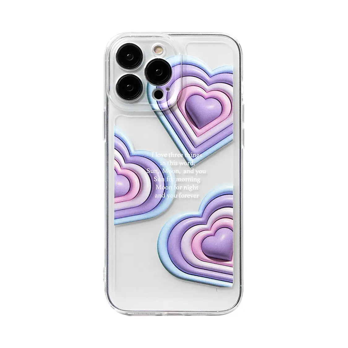 Original Love Transparent Silicone Phone Case