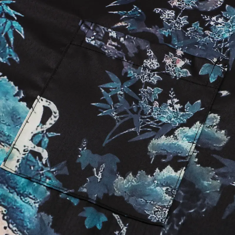 Men's White Tiger Digital Printing Shirt